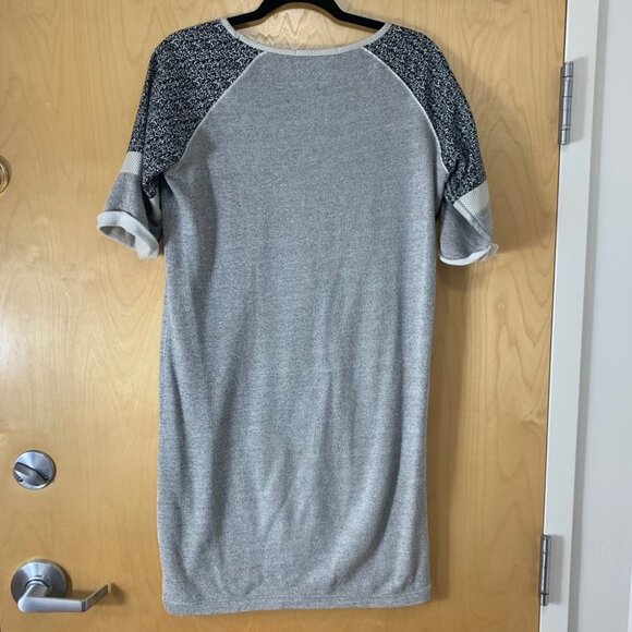 Maison Scotch Grey Short Sleeve Sweater Mini Dress - Picture 5 of 15